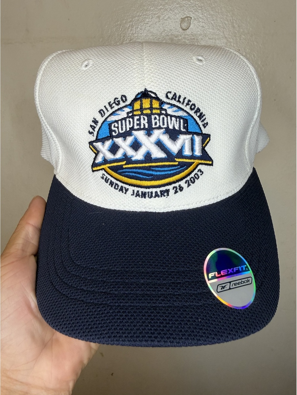Reebok Flexfit Super Bowl XXXVII San Diego 2003 NFL Cap Hat